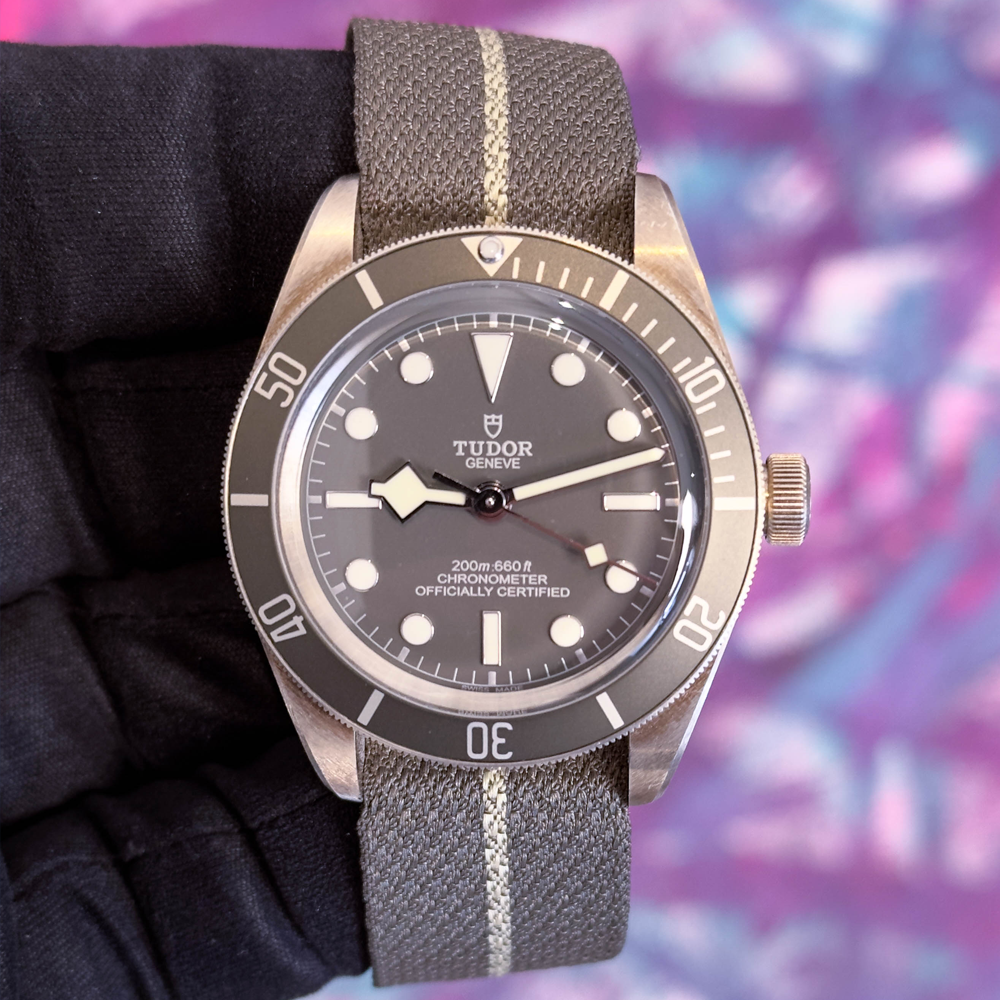 高質 Tudor Black Bay 58 M79030B 純正ファブリックベルト 時計