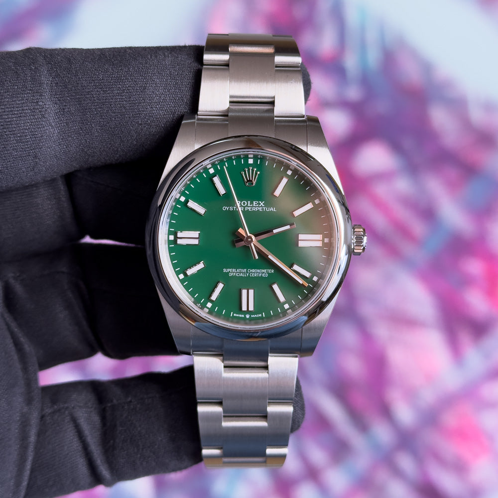 OYSTER PERPETUAL VERT 41mm réf.124300 11/2024