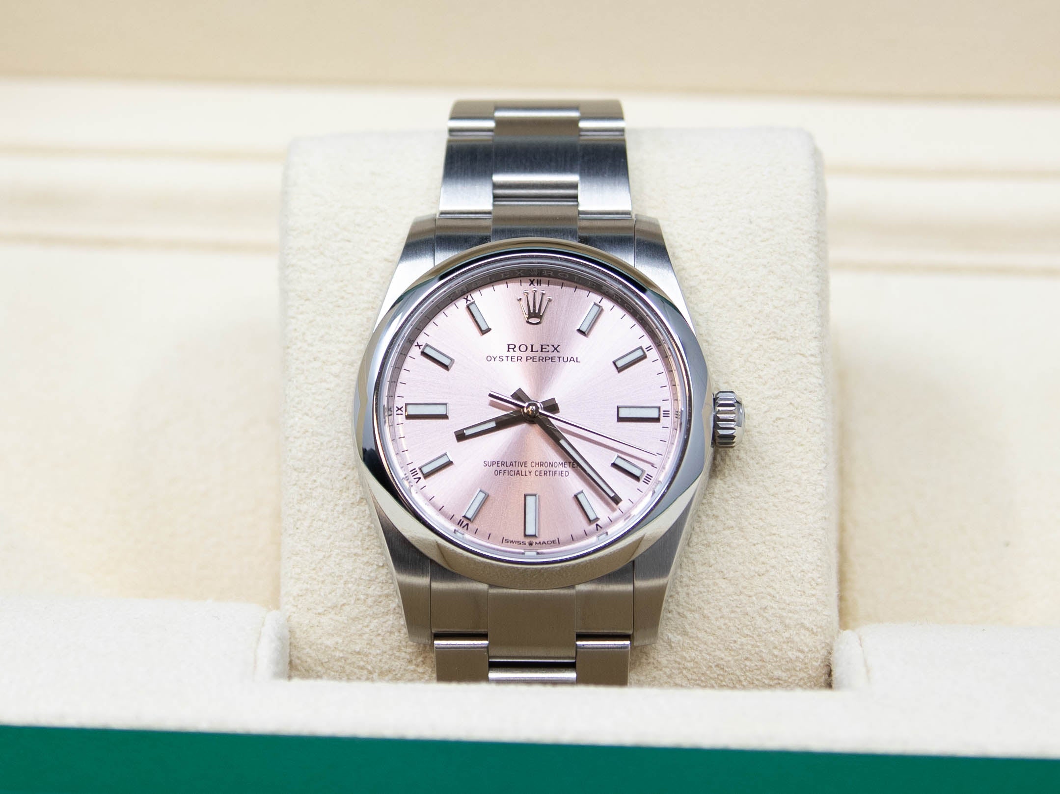 Oyster Perpetual Cadran Rose 04/2024 réf.124200