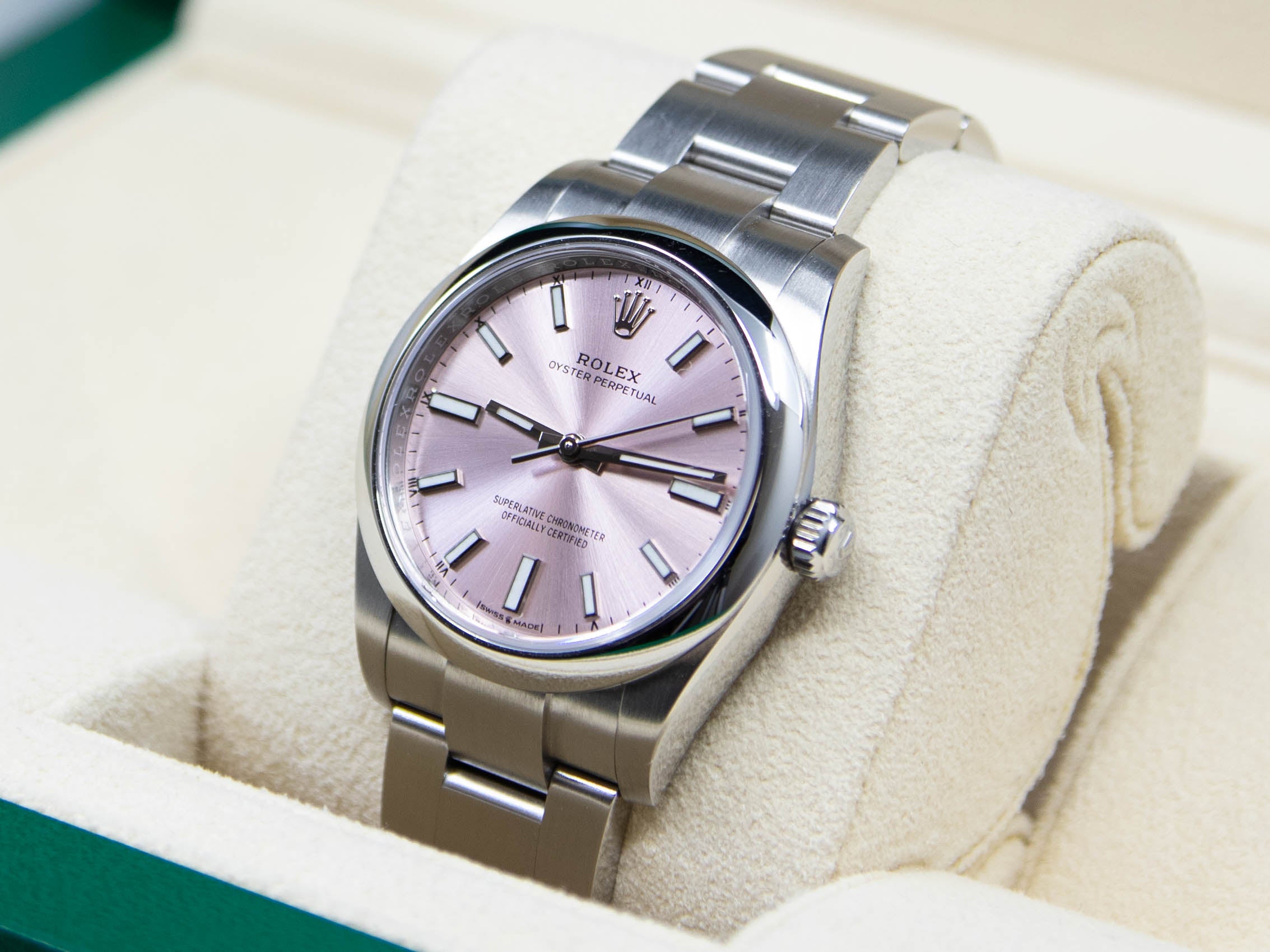 Oyster Perpetual Cadran Rose 04/2024 réf.124200