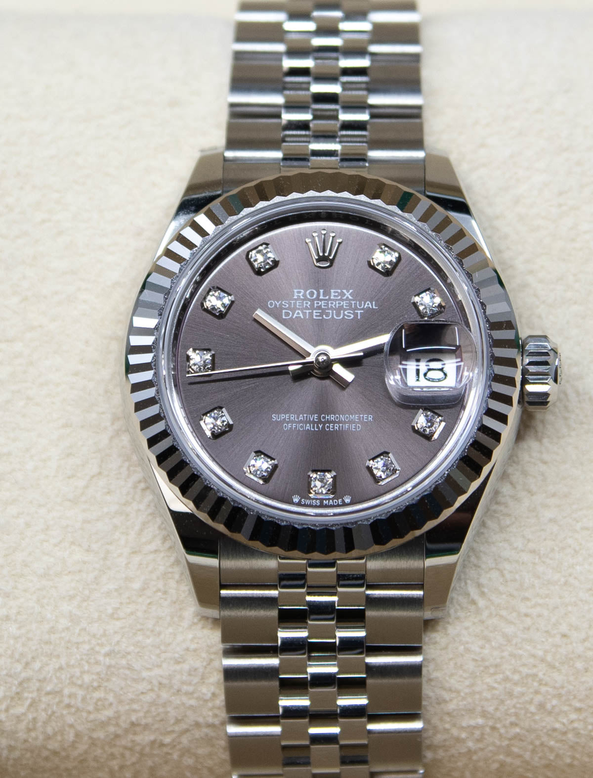 DATEJUST 28MM STAINLESS STEEL 07/2024 ref.279174