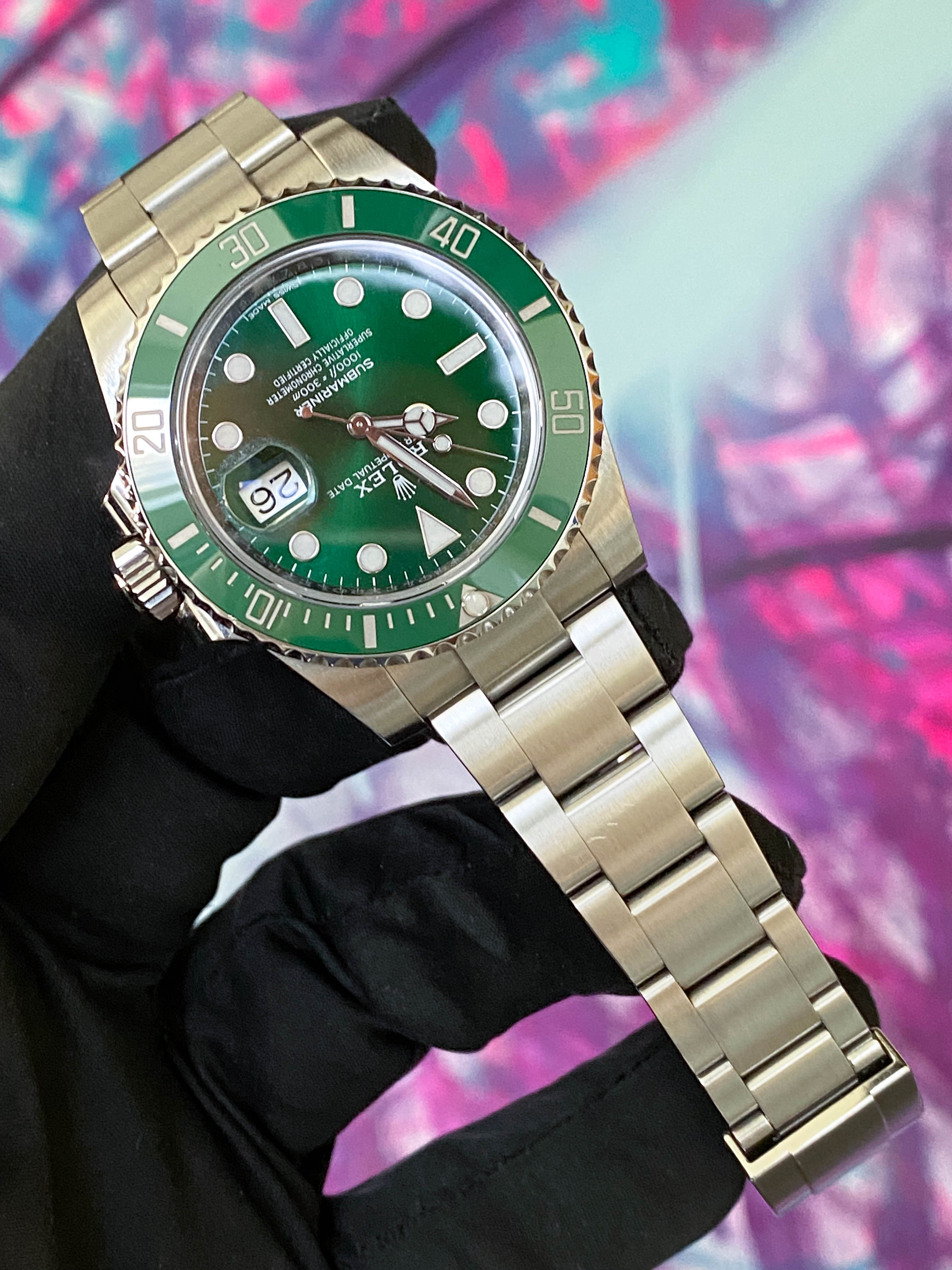 Submariner Date "Hulk" Acier inoxydable 2019 ref.116610LV